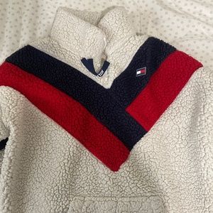 Tommy Hilfiger half zip Sherpa